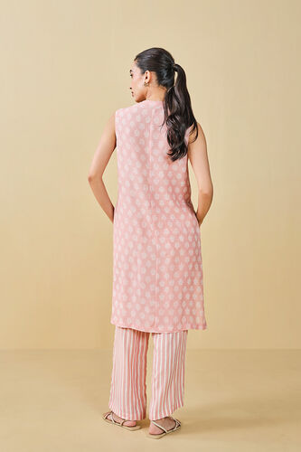 Sunshade Hand-block Printed Coord - Peach, Peach, image 6